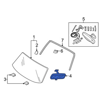 Ford OE - Front Interior Rear View Mirror