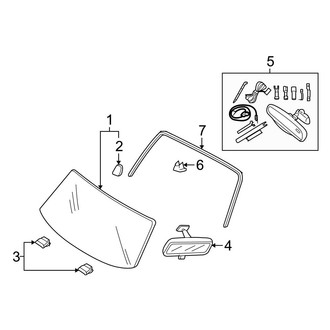 Ford OE - Windshield - Glass (Hybrid / Limited Hybrid)