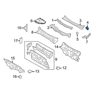 Ford OE - Cowl Cover Clip