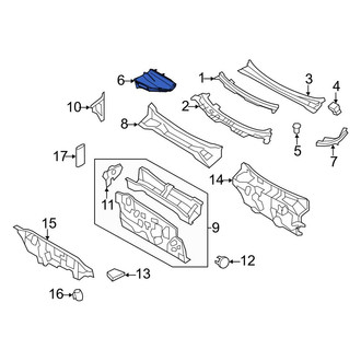 Ford OE - Left Cowl Extension