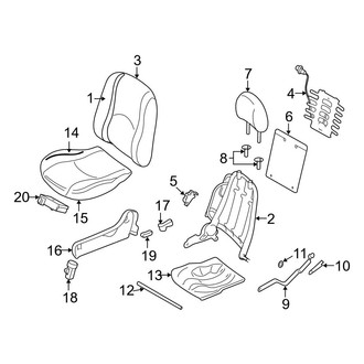 Ford OE - Seats & Tracks - Front Seat Components (Hybrid / Limited Hybrid)