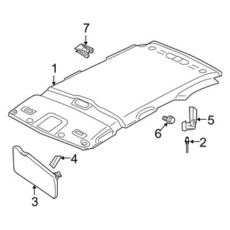 Ford OE - Roof - Interior Trim (Hybrid / Limited Hybrid)