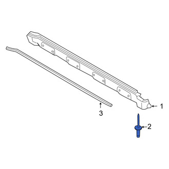 Ford OE - Quarter Panel Reveal Molding Rivet