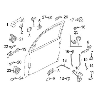 Ford OE - Front Door - Lock & Hardware (Hybrid / Limited Hybrid)