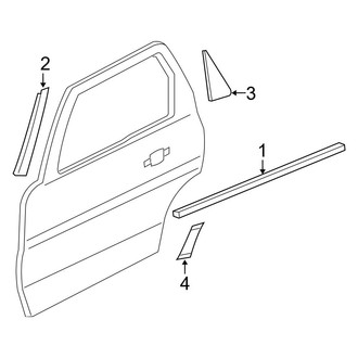 Ford OE - Rear Door - Exterior Trim (Hybrid / Limited Hybrid)