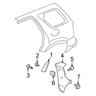 Ford OE - Quarter Panel - Exterior Trim (Hybrid / Limited Hybrid)