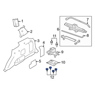 Ford OE - Floor Jack Nut