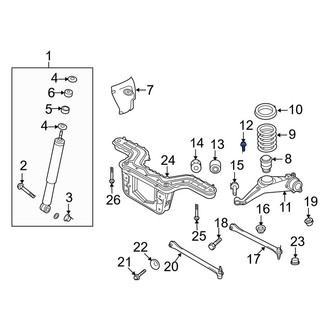 Ford OE - Suspension Trailing Arm Bolt