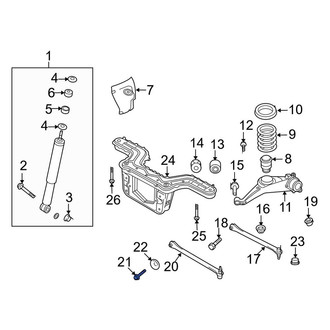 Ford OE - Rear Upper Suspension Control Arm Bolt