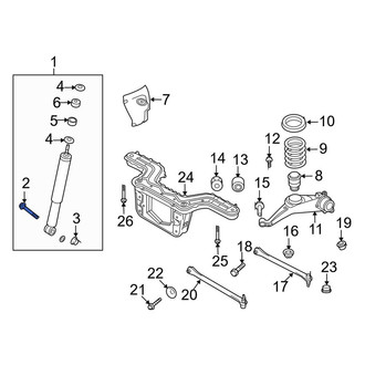 Ford OE - Suspension Shock Absorber Bolt