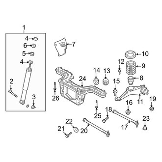 Ford OE - Rear Suspension - Suspension Components (Hybrid FWD)