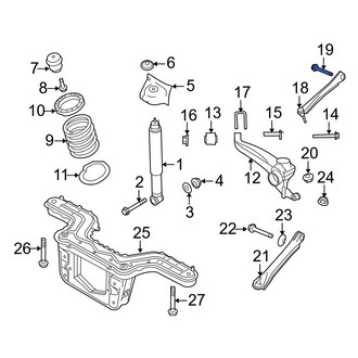 Ford OE - Rear Lower Suspension Control Arm Bolt