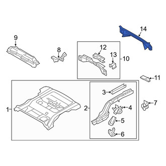Ford OE - Rear Bumper Impact Absorber