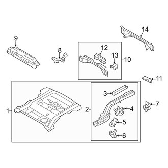 Ford OE - Rear Body & Floor - Floor & Rails (Hybrid)