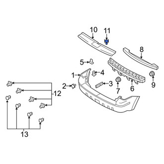 Ford OE - Bumper Step Pad Screw