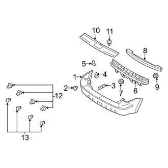 Ford OE - Rear Bumper - Bumper & Components (Hybrid / Limited Hybrid)
