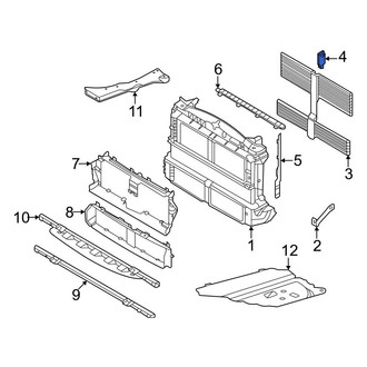 Ford OE - Front Radiator Support Air Deflector Actuator