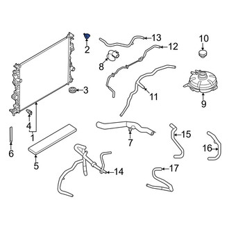 Ford OE - Upper Radiator Insulator