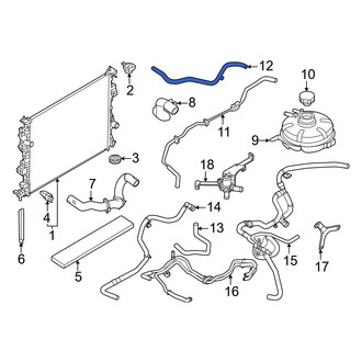Ford OE - Engine Coolant Overflow Hose