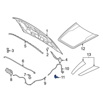 Ford OE - Front Hood Release Handle