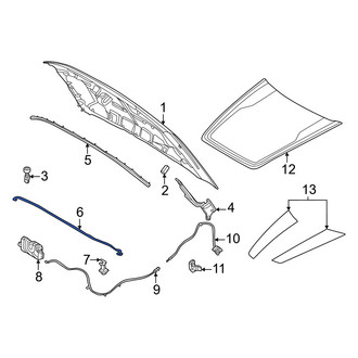Ford OE - Front Hood & Trunk Prop Rod