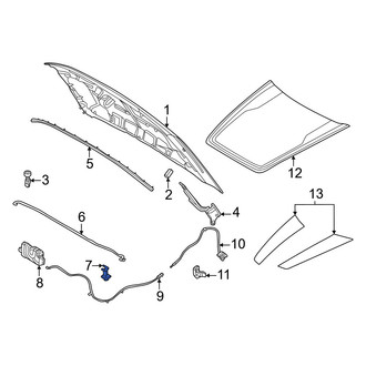 Ford OE - Hood & Trunk Prop Rod Bolt