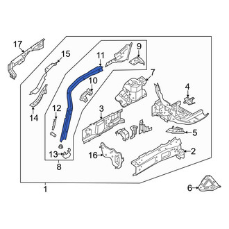 Ford OE - Front Right Fender Rail