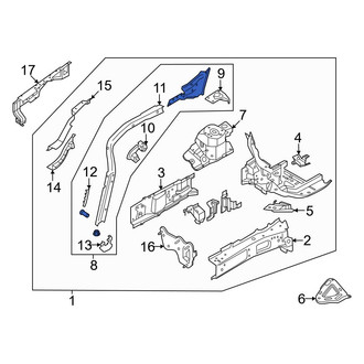 Ford OE - Front Left Fender Rail