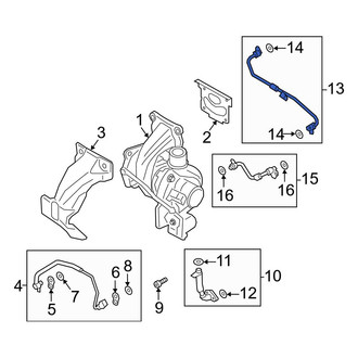 Ford OE - Turbocharger Coolant Line
