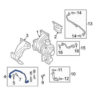 Ford OE - Turbocharger Oil Line
