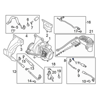 Ford OE - Lower Turbocharger Oil Line O-Ring