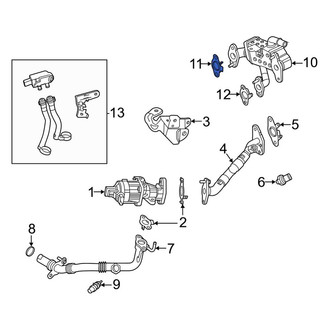 Ford OE - Right Exhaust Gas Recirculation (EGR) Cooler Gasket