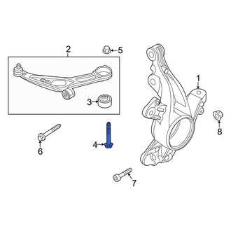 Ford OE - Front Rearward Suspension Control Arm Bolt