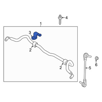 Ford OE - Front Suspension Stabilizer Bar Bracket