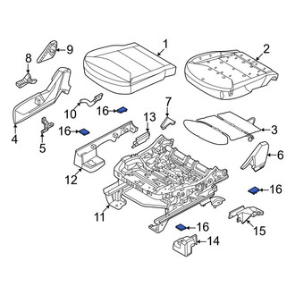 Ford OE - Rear Right Seat Track Cover Cap