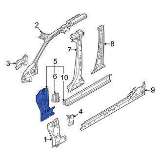 Ford OE - Left Lower Body A-Pillar Reinforcement