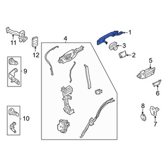 Ford OE - Front Left Outer Exterior Door Handle