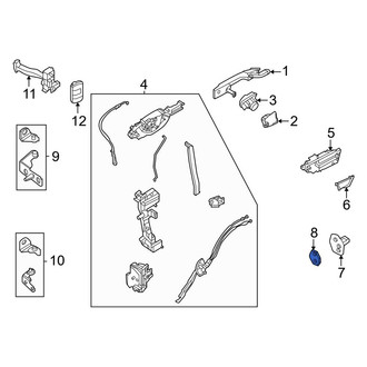 Ford OE - Door Lock Striker Plate Spacer