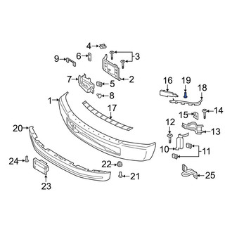 Ford OE - Bumper Face Bar Mount Nut