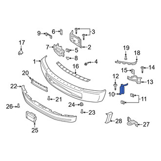 Ford OE - Front Right Outer Bumper Face Bar Bracket
