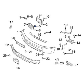 Ford OE - Bumper Face Bar Nut