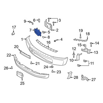 Ford OE - Front Right Radiator Support Air Deflector