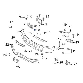 Ford OE - Bumper Cover Spacer Panel Clip