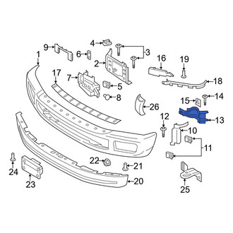 Ford OE - Right Inner Bumper Face Bar Bracket