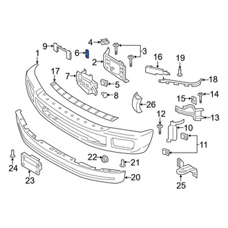 Ford OE - Front Bumper Impact Strip Clip
