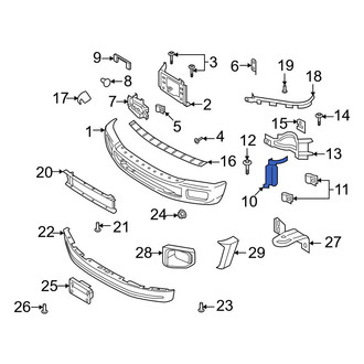 Ford OE - Front Left Outer Bumper Face Bar Bracket