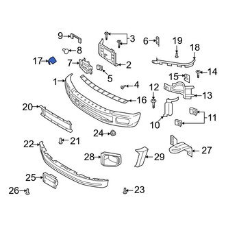 Ford OE - Front Right Inner Bumper Trim