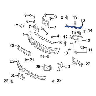 Ford OE - Front Left Outer Bumper Trim