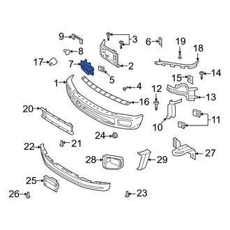 Ford OE - Front Left Radiator Support Air Deflector
