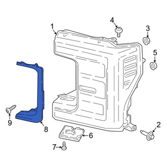 Ford OE - Front Left Headlight Molding